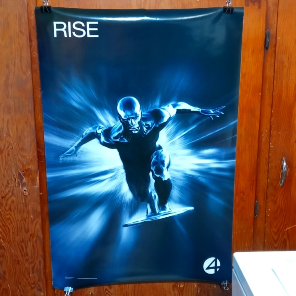 RISE Of The Silver Surfer Movie Poster One Sheet Original Double Sided